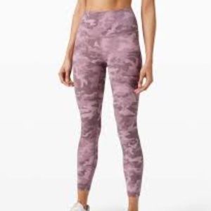 Lululemon Align Pant 25" - Camo Pink Taupe  size 4